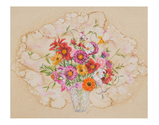 Summer Bunch and Vase - Limited Edition Print