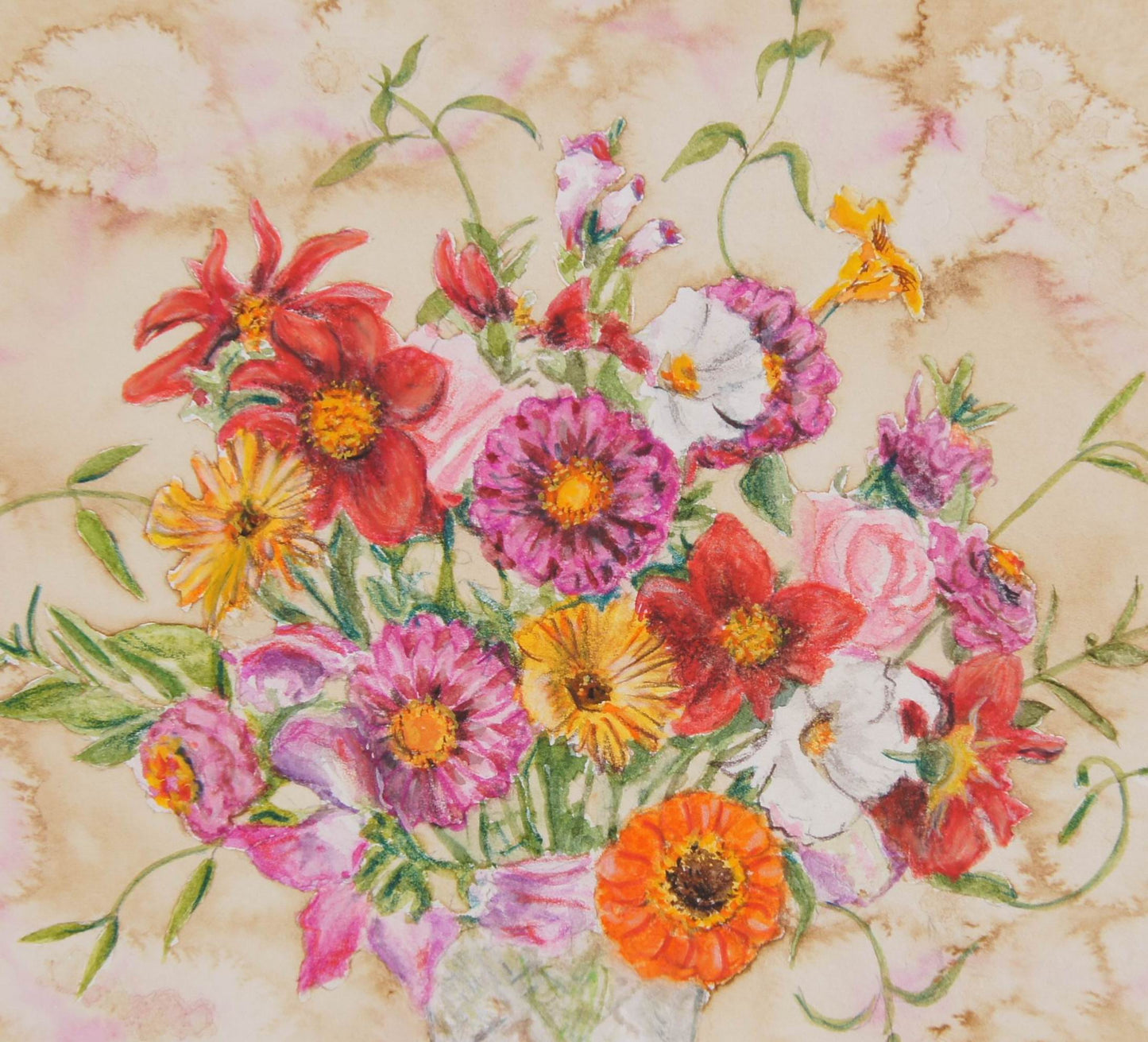 Summer Flower Bunch - original painting